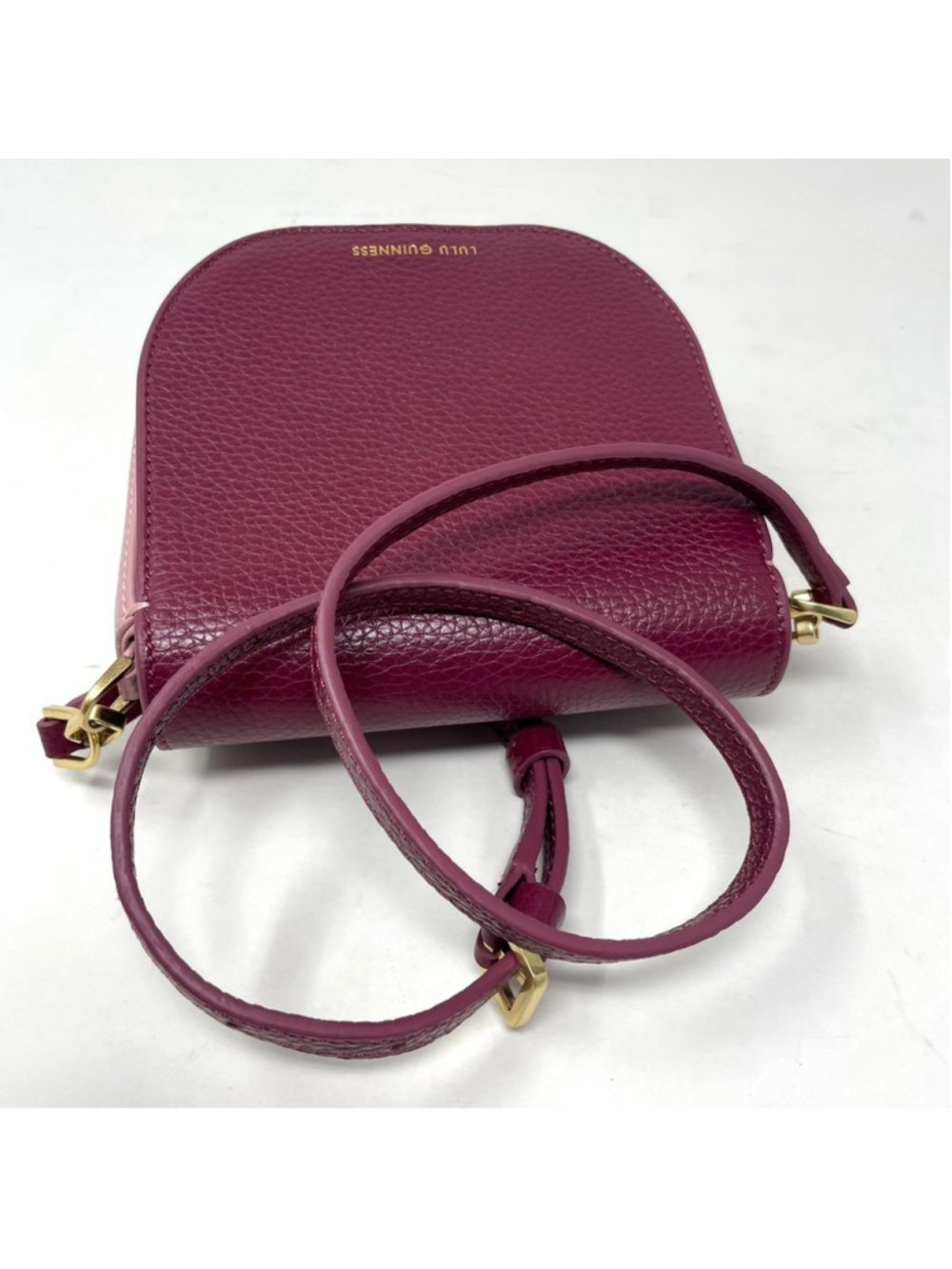Lulu Guinness Small Leather Colorblock Pink Lips Shoulder Bag - Picture 9 of 11